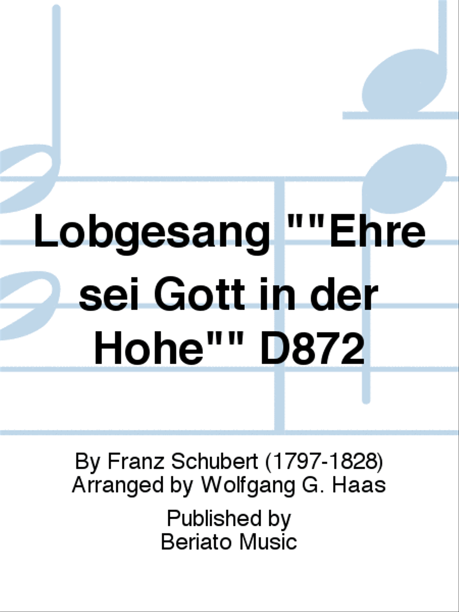 Lobgesang Ehre sei Gott in der Höhe D872 Trumpet scores gallery preview page 1