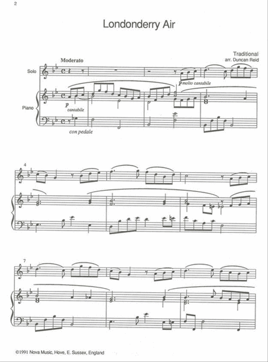 Londonderry Air Clarinet Solo scores gallery preview page 2