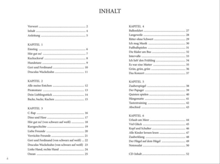 Tastenzauberei Sing- und Spielheft Band 1 Piano Solo scores gallery preview page 2