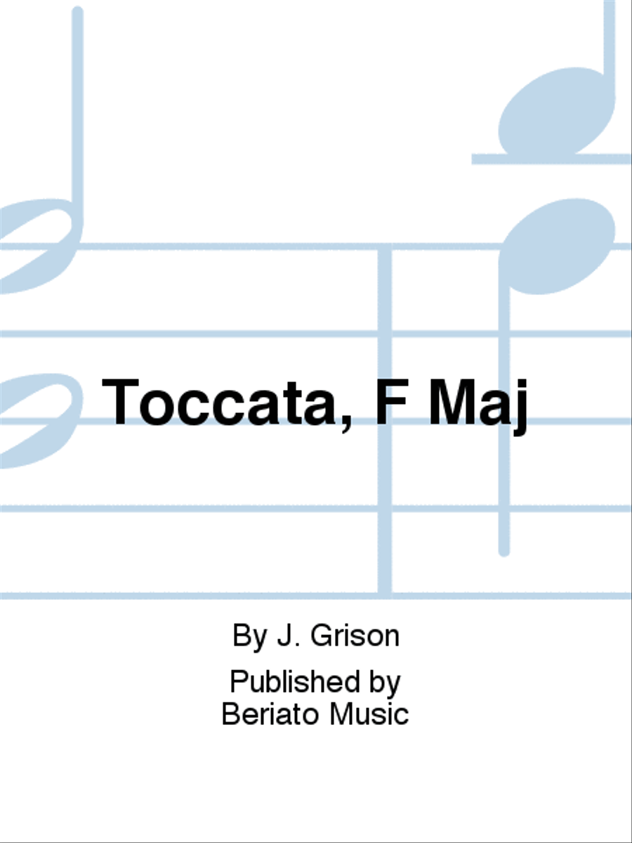 Toccata, F Maj Organ scores gallery preview page 1