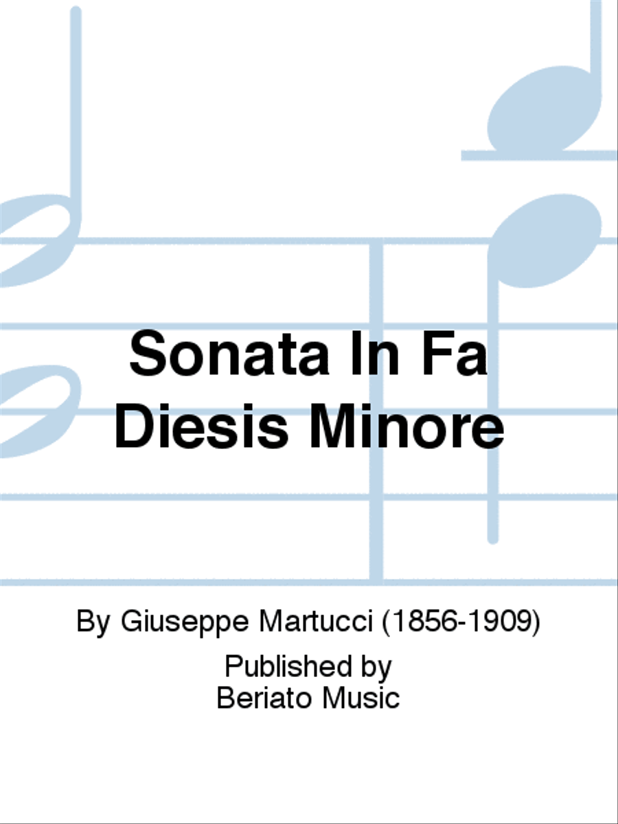 Sonata In Fa Diesis Minore Piano Accompaniment scores gallery preview page 1