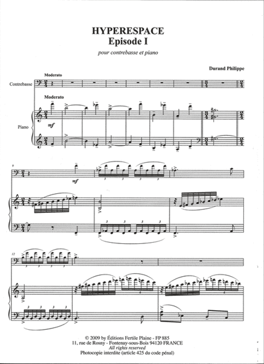 Hyperespace Double Bass scores gallery preview page 1