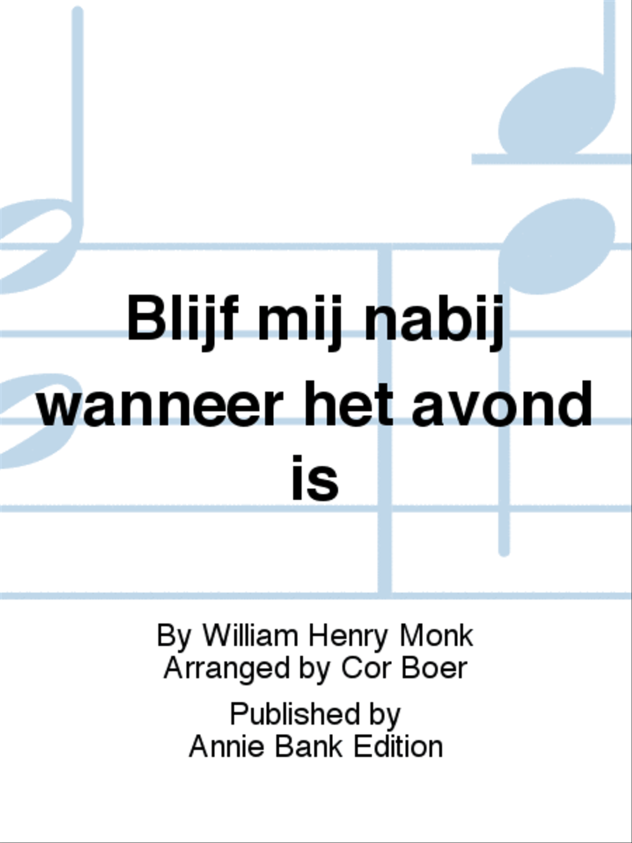 Blijf mij nabij wanneer het avond is SA scores gallery preview page 1