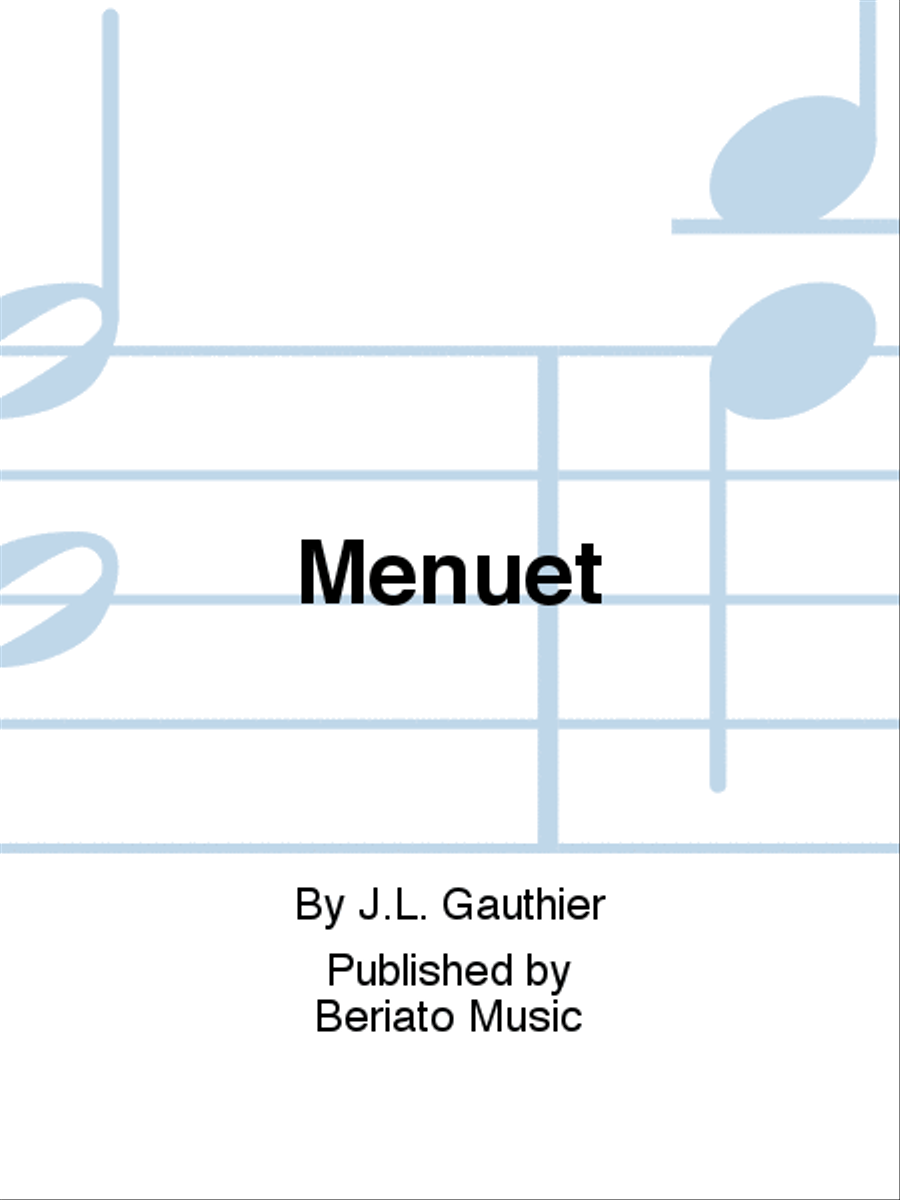 Menuet Flute Solo scores gallery preview page 1