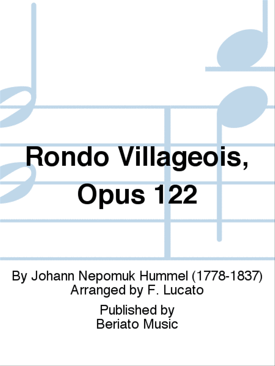 Rondo Villageois, Opus 122 Flute Duet scores gallery preview page 1