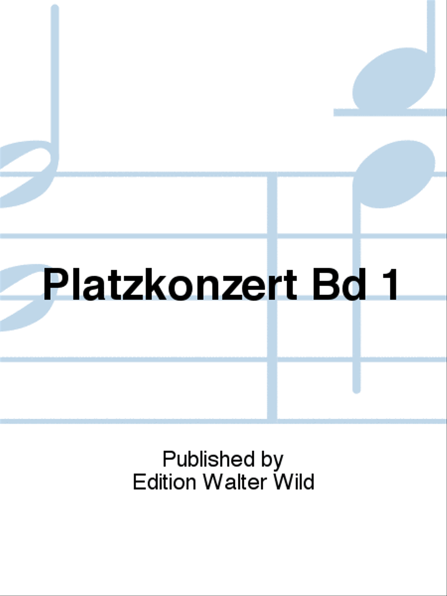 Platzkonzert Bd 1 Accordion scores gallery preview page 1