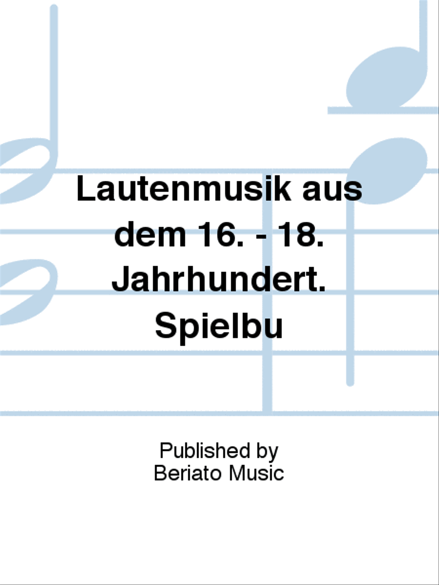 Lautenmusik aus dem 16. - 18. Jahrhundert. Spielbu Zither scores gallery preview page 1