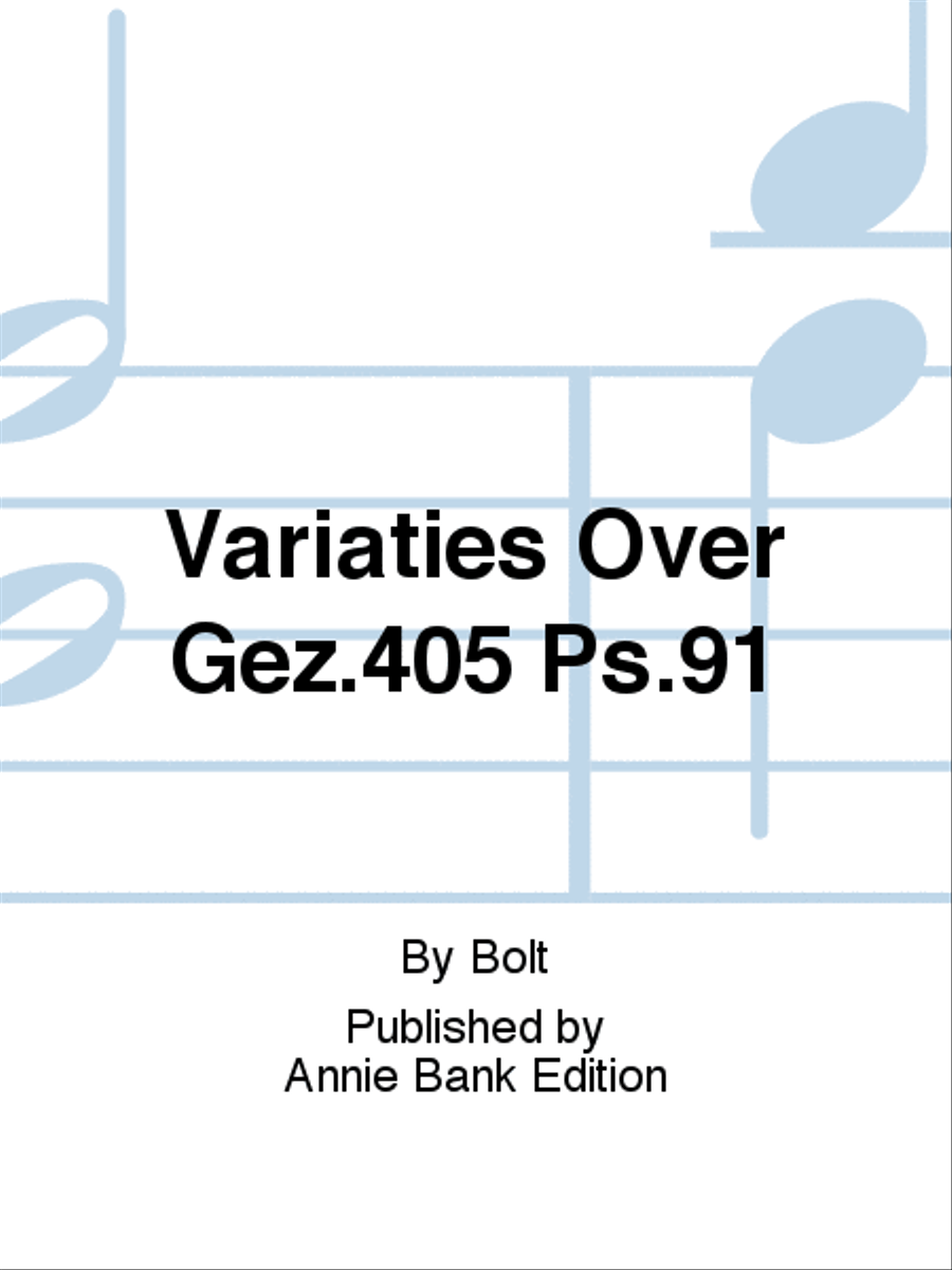 Variaties Over Gez.405 Ps.91 Organ scores gallery preview page 1