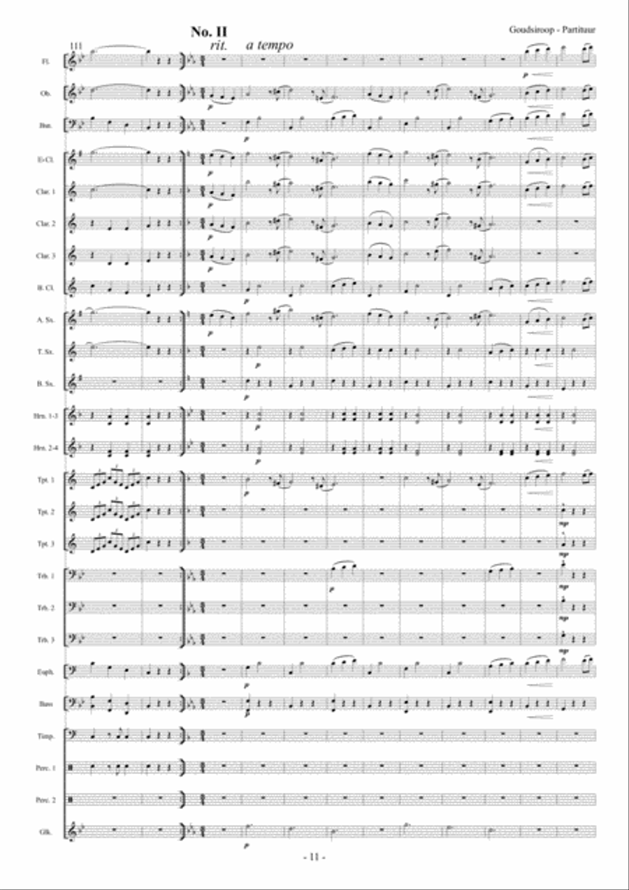 Goudsiroop Goudsiroop Concert Band scores gallery preview page 12