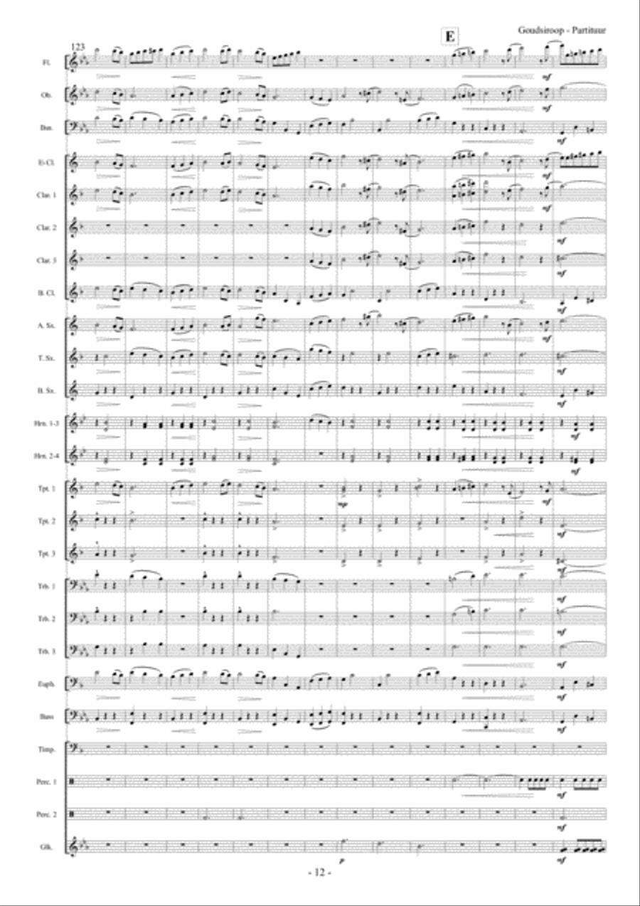 Goudsiroop Goudsiroop Concert Band scores gallery preview page 13