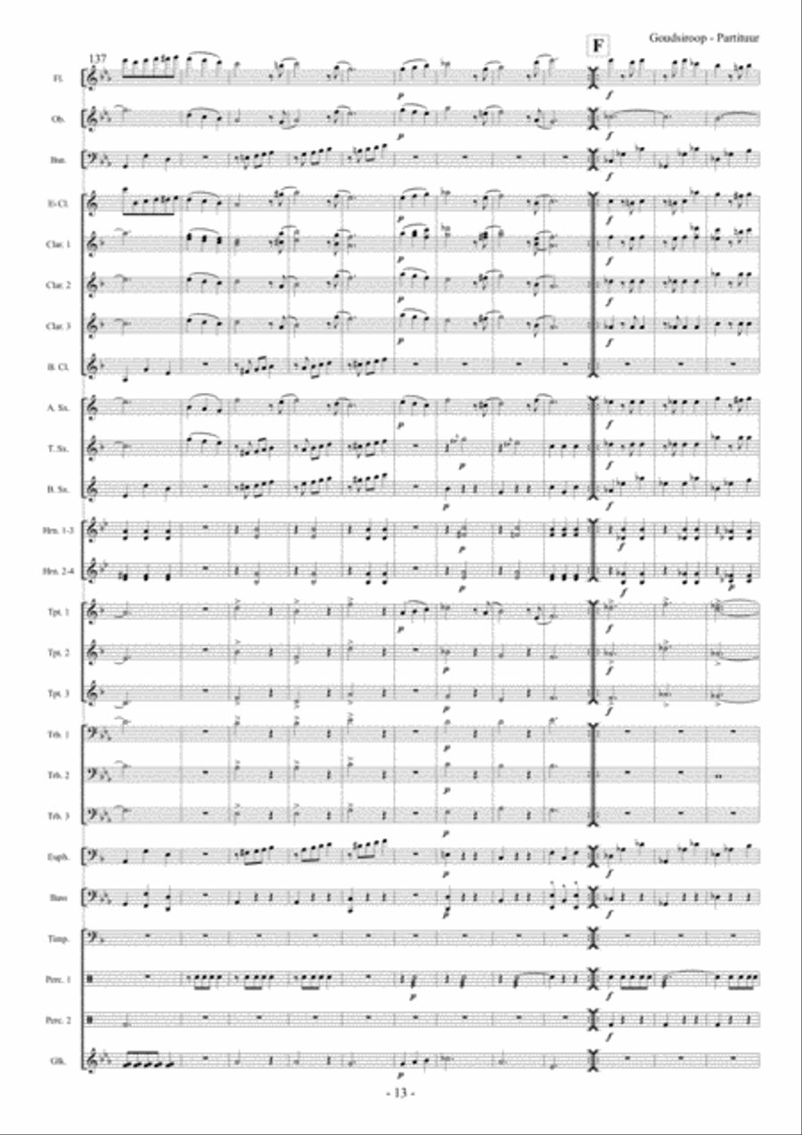 Goudsiroop Goudsiroop Concert Band scores gallery preview page 14