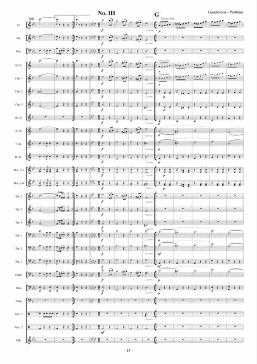 Goudsiroop Goudsiroop Concert Band scores gallery preview page 16