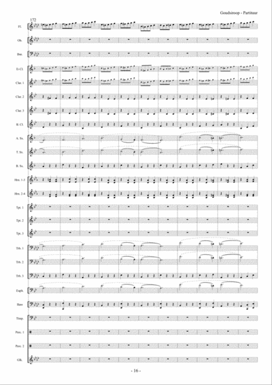 Goudsiroop Goudsiroop Concert Band scores gallery preview page 17