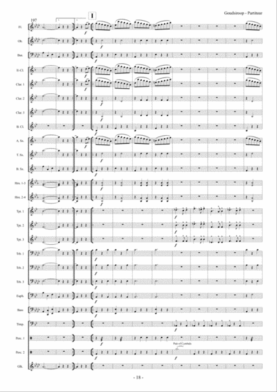 Goudsiroop Goudsiroop Concert Band scores gallery preview page 19