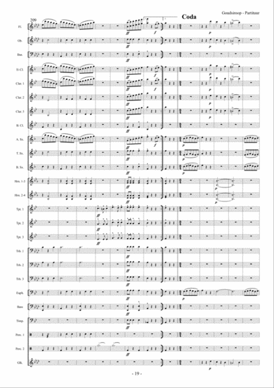 Goudsiroop Goudsiroop Concert Band scores gallery preview page 20