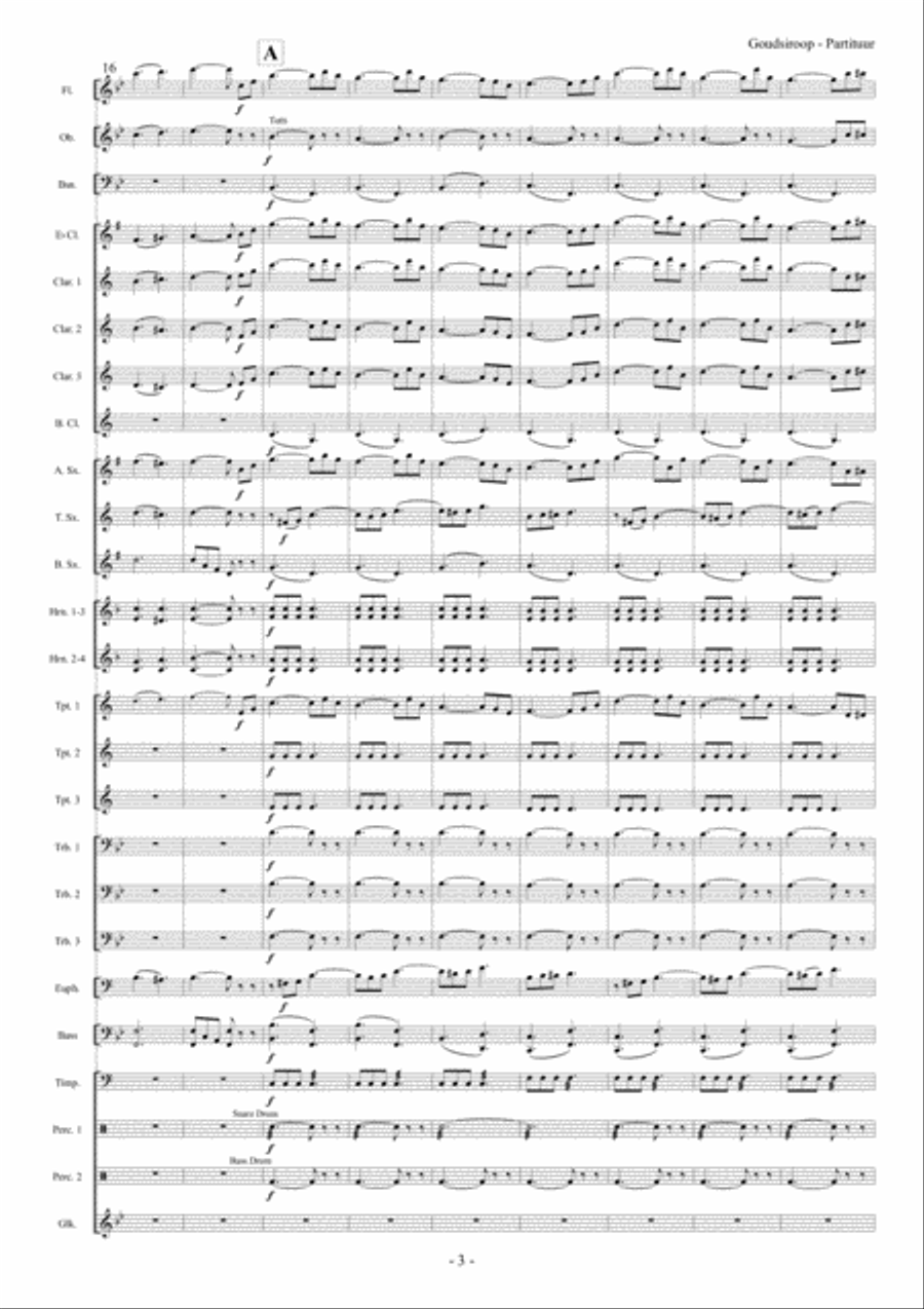 Goudsiroop Goudsiroop Concert Band scores gallery preview page 4
