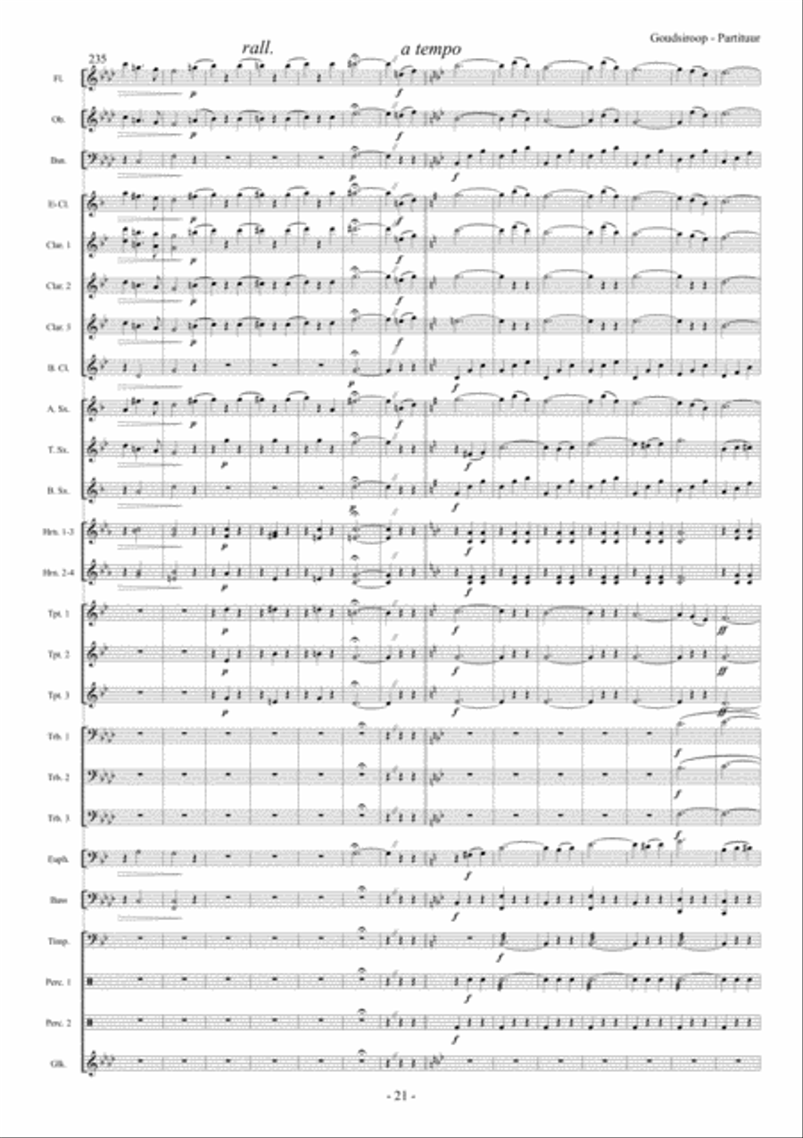 Goudsiroop Goudsiroop Concert Band scores gallery preview page 22