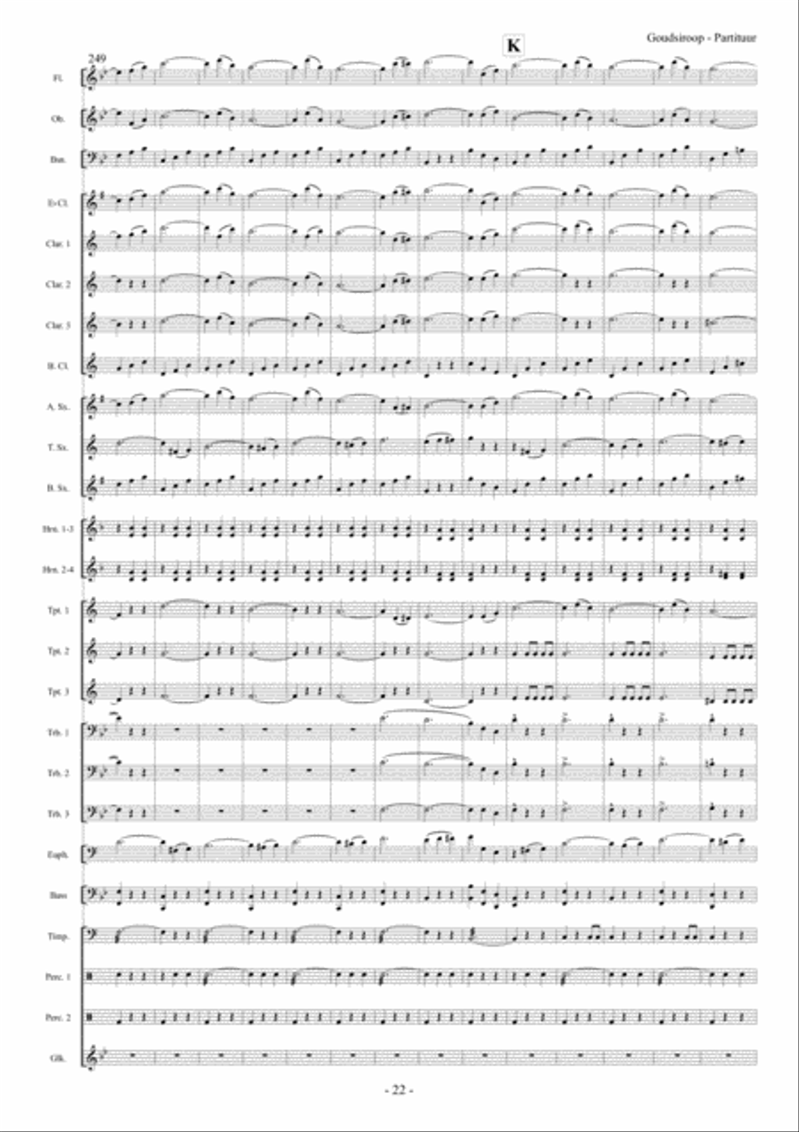 Goudsiroop Goudsiroop Concert Band scores gallery preview page 23