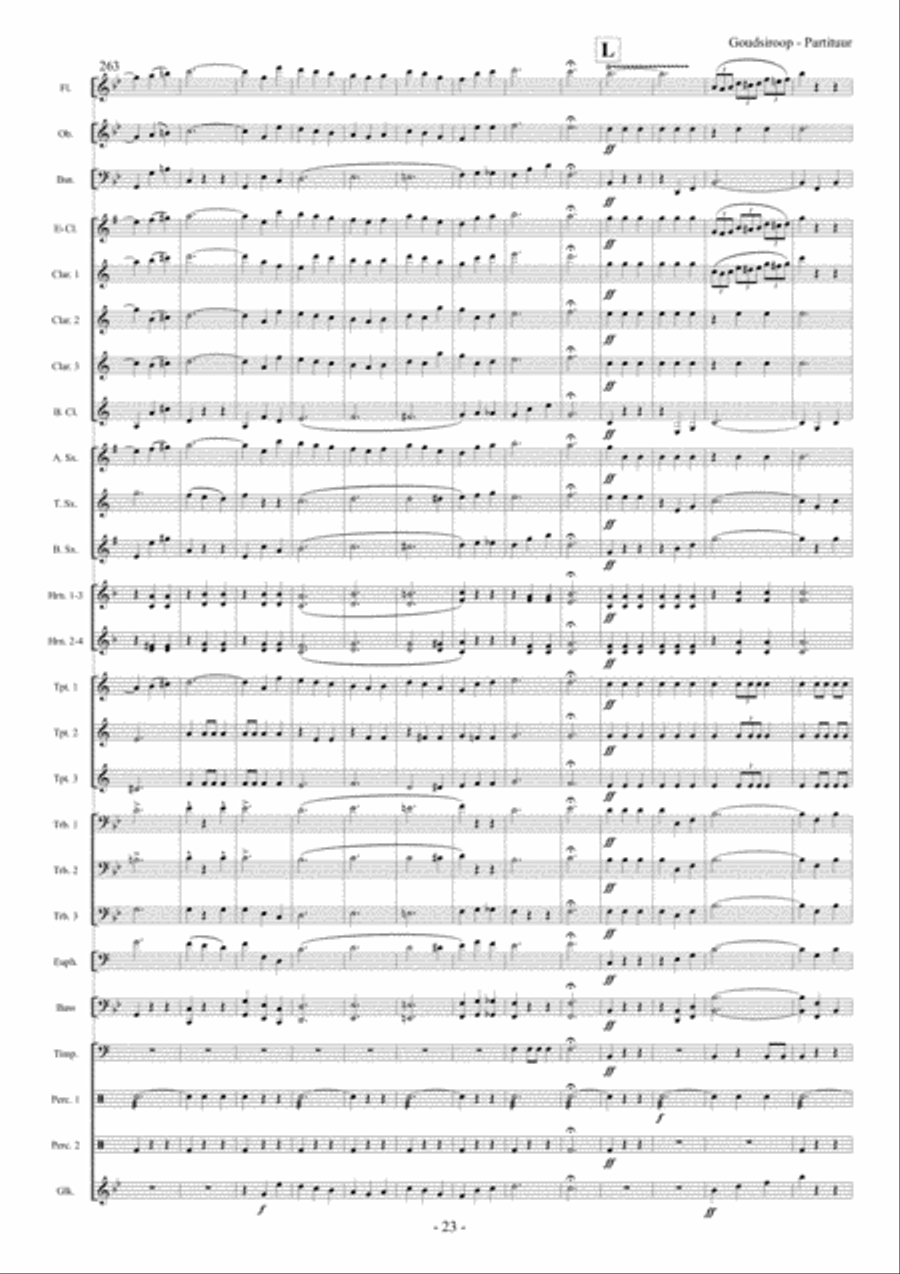Goudsiroop Goudsiroop Concert Band scores gallery preview page 24