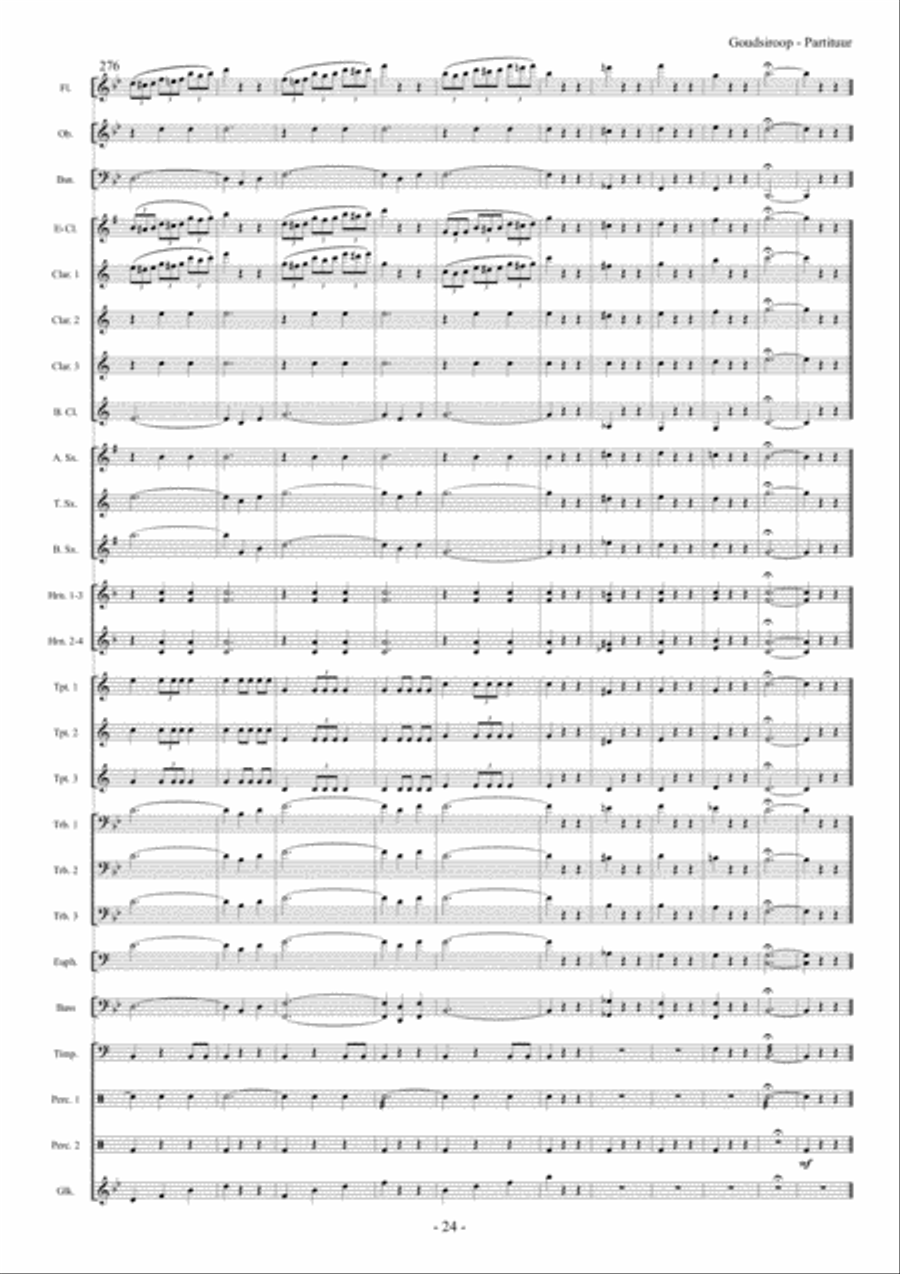 Goudsiroop Goudsiroop Concert Band scores gallery preview page 25