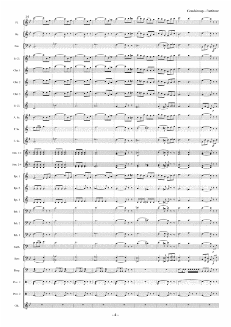 Goudsiroop Goudsiroop Concert Band scores gallery preview page 5