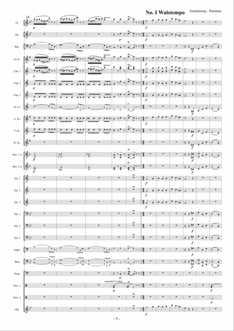 Goudsiroop Goudsiroop Concert Band scores gallery preview page 6