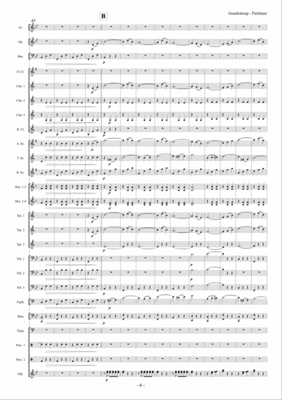 Goudsiroop Goudsiroop Concert Band scores gallery preview page 7
