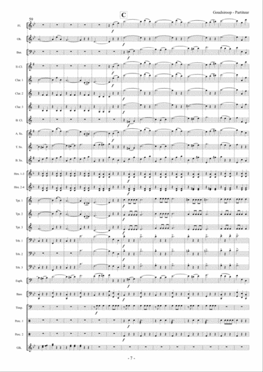 Goudsiroop Goudsiroop Concert Band scores gallery preview page 8