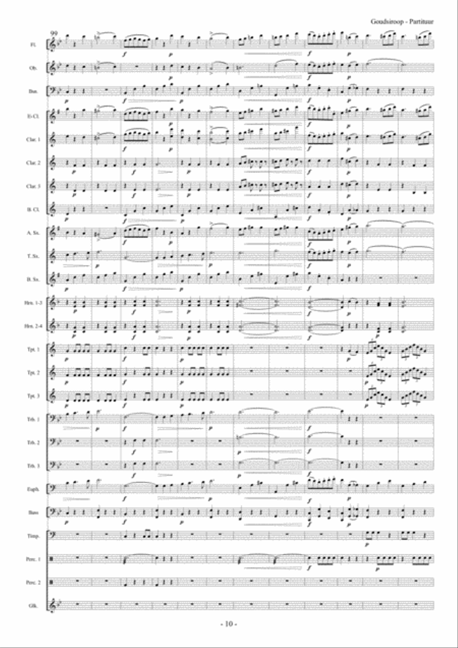 Goudsiroop Goudsiroop Concert Band scores gallery preview page 11