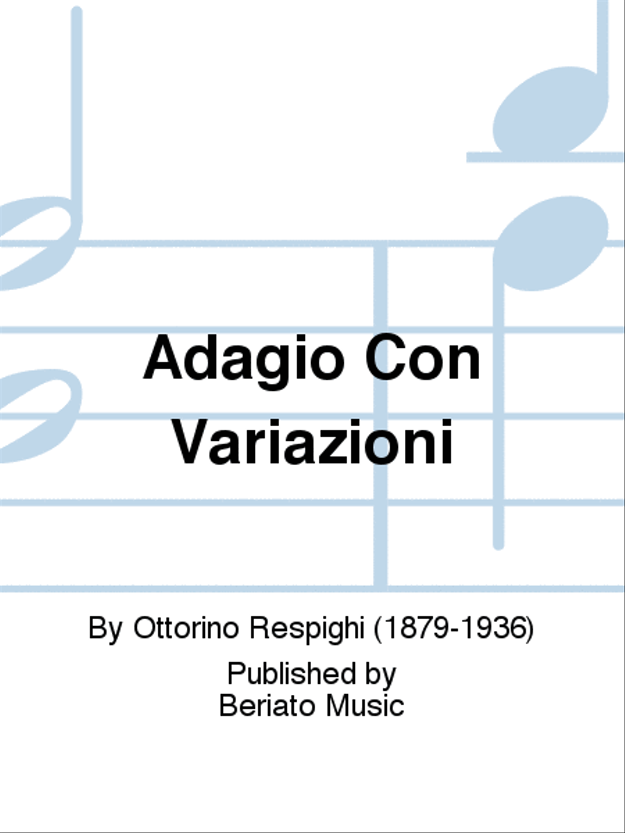 Adagio Con Variazioni Piano scores gallery preview page 1