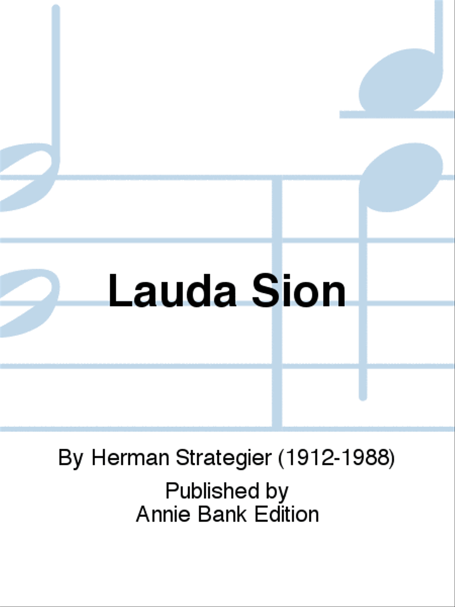 Lauda Sion 4-Part scores gallery preview page 1