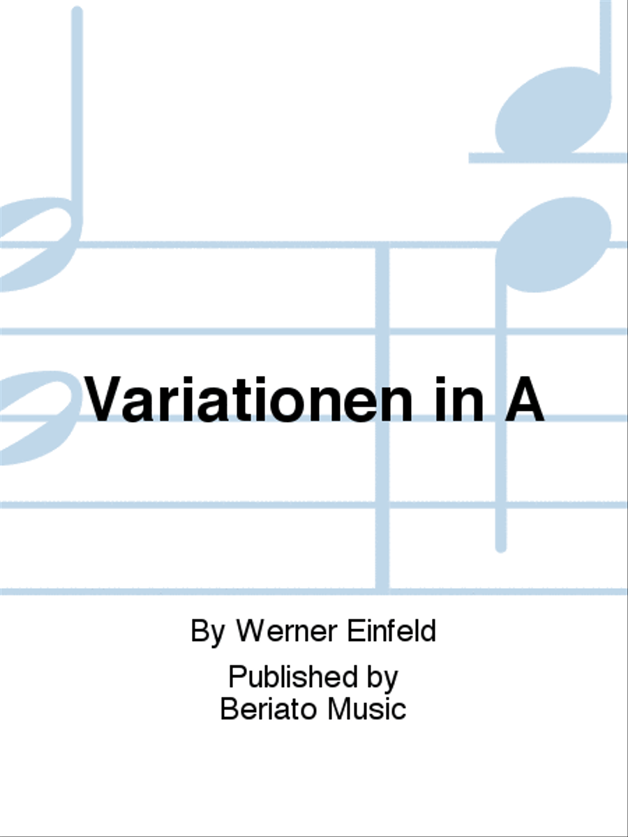 Variationen in A Accordion scores gallery preview page 1