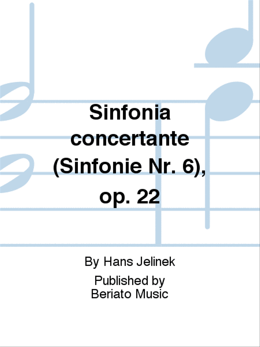 Sinfonia concertante (Sinfonie Nr. 6), op. 22 Orchestra scores gallery preview page 1