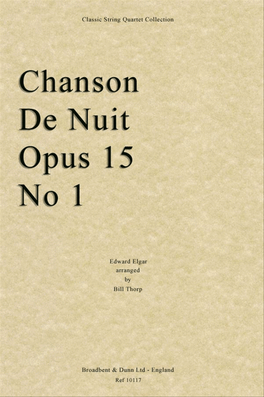 Chanson De Nuit, Opus 15 No. 1 String Quartet scores gallery preview page 1