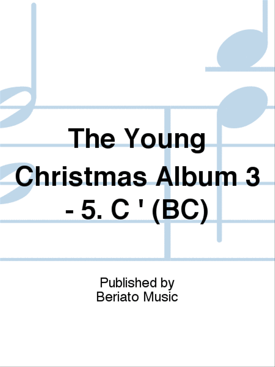 The Young Christmas Album 3 - 5. C (BC) Concert Band scores gallery preview page 1