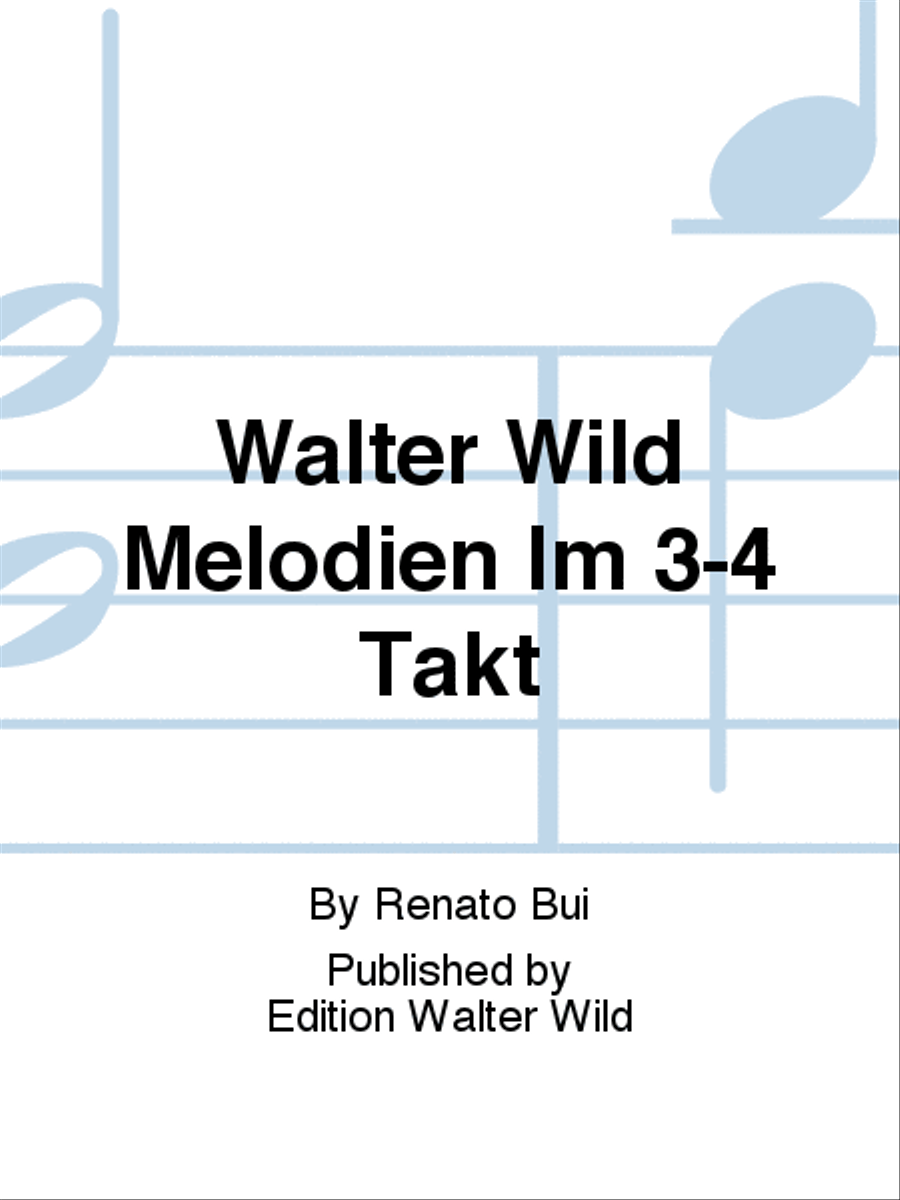 Walter Wild Melodien Im 3-4 Takt Accordion scores gallery preview page 1