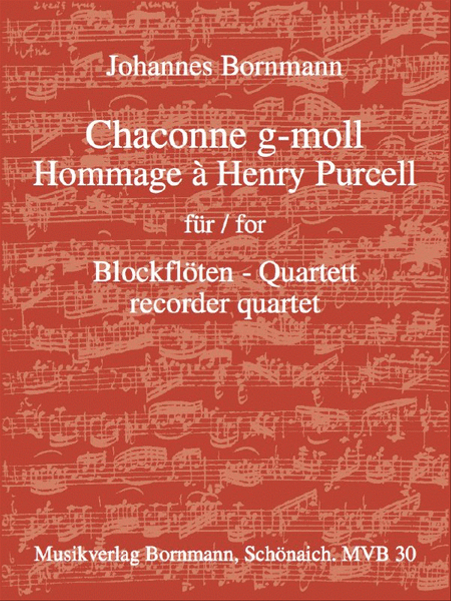 Chaconne G-Moll Recorder scores gallery preview page 1