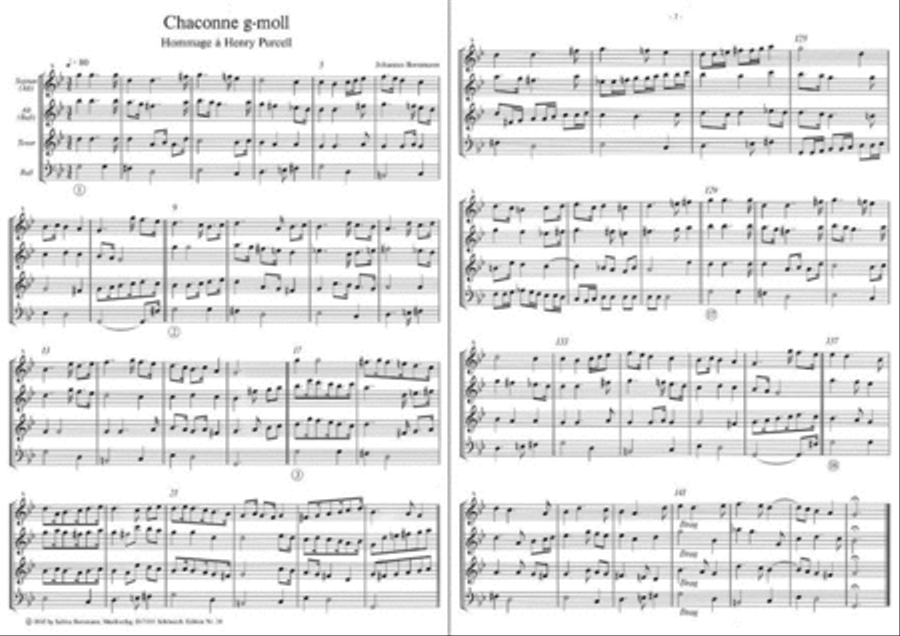 Chaconne G-Moll Recorder scores gallery preview page 2