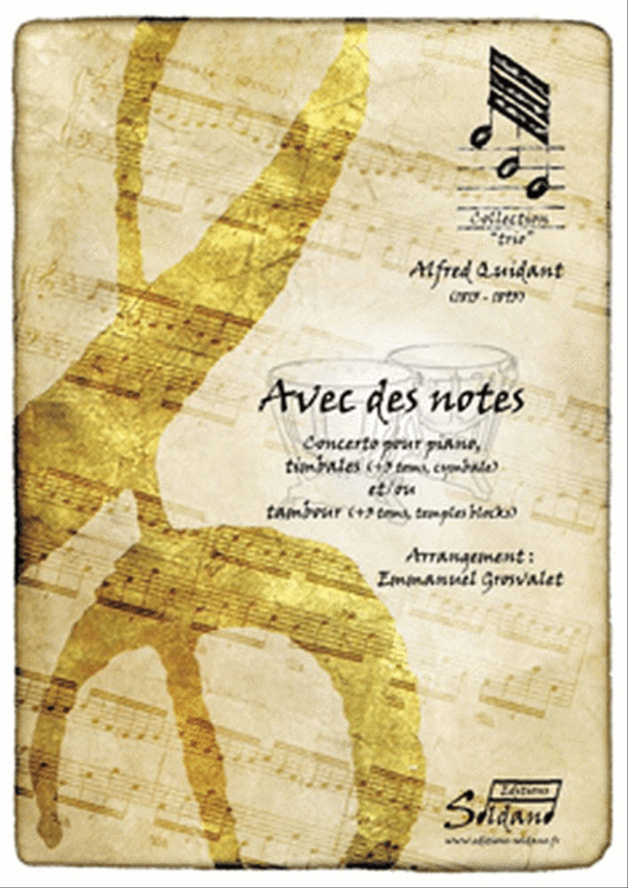 Avec Des Notes Piano Accompaniment scores gallery preview page 1
