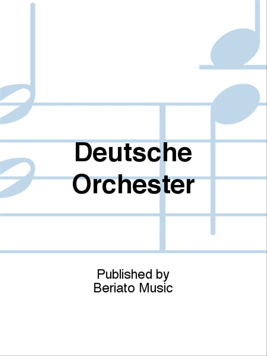 Deutsche Orchester Orchestra scores gallery preview page 1