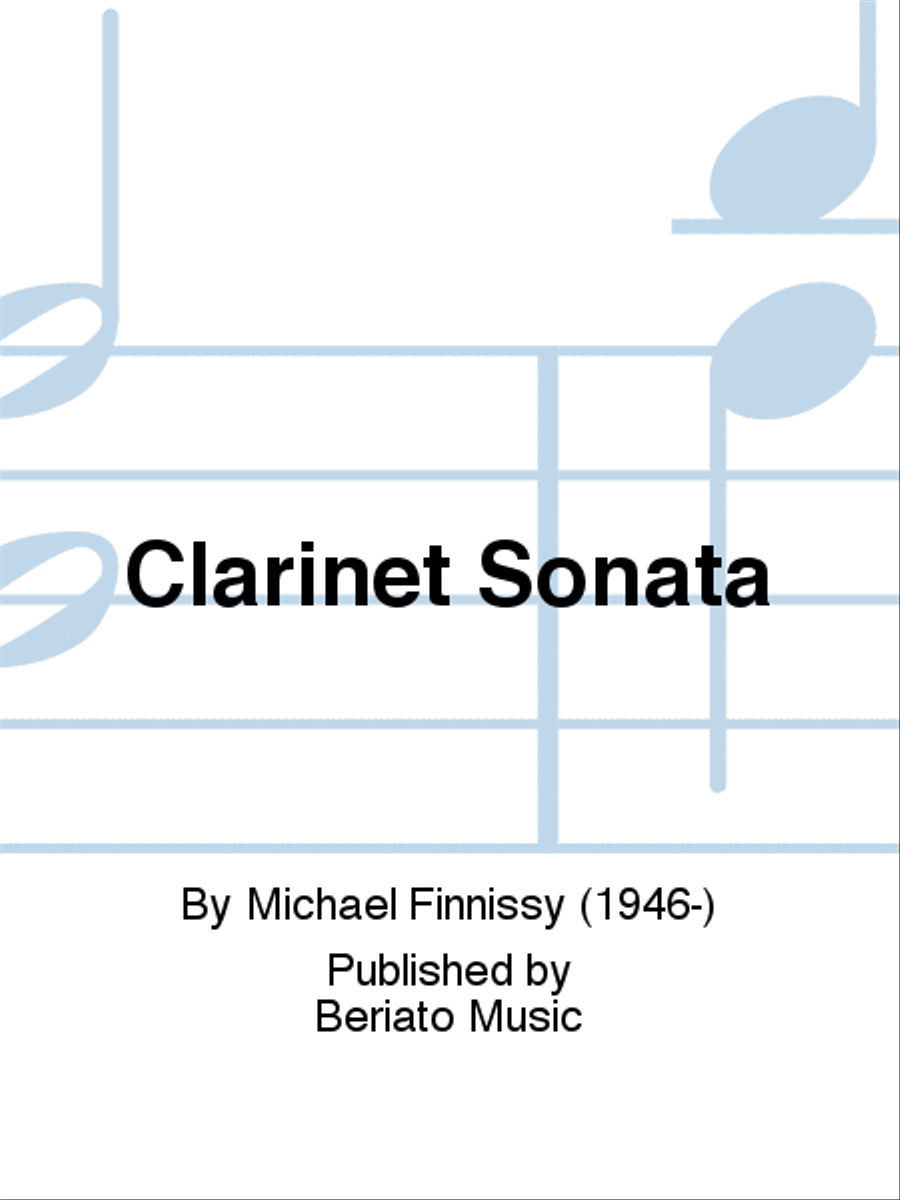 Clarinet Sonata Clarinet Solo scores gallery preview page 1