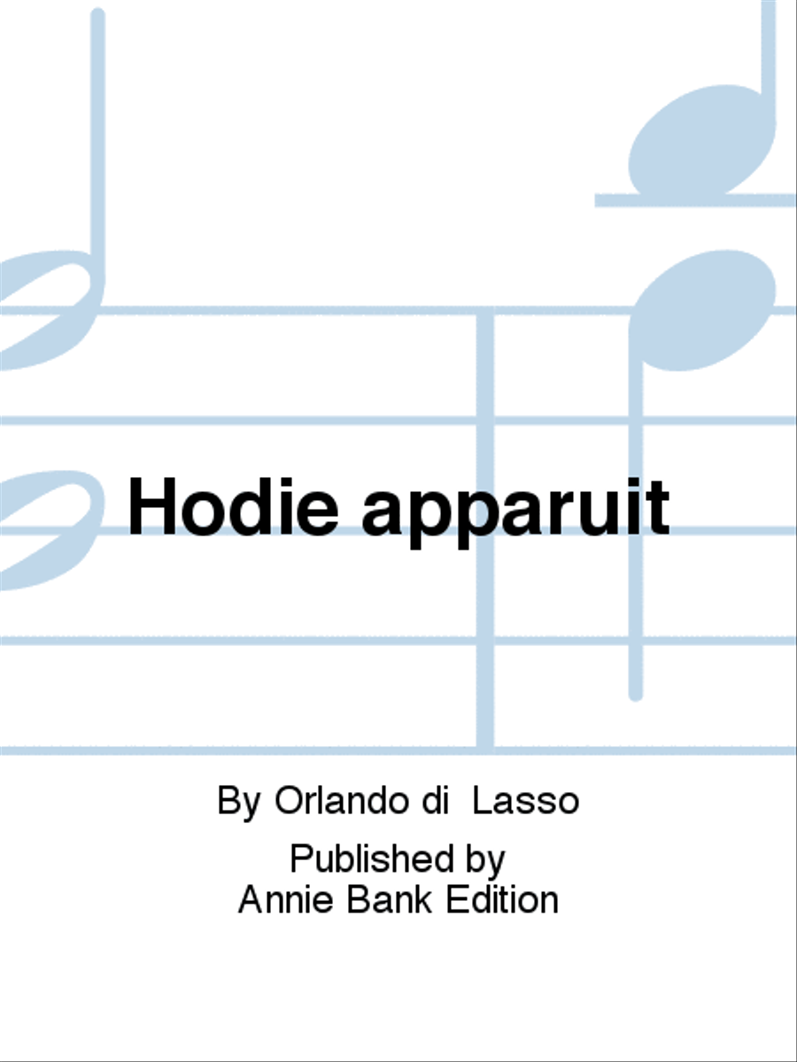 Hodie apparuit SSA scores gallery preview page 1