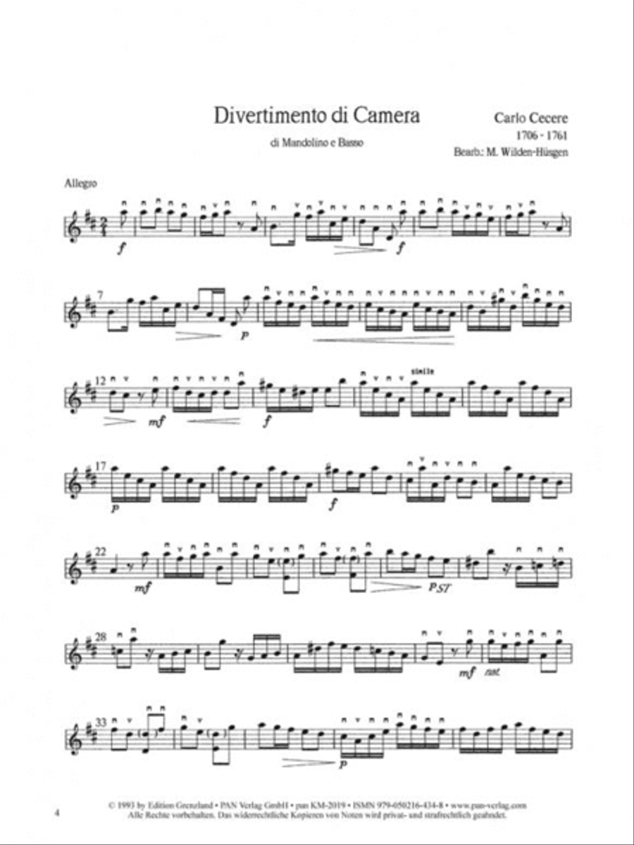 Divertimento di Camera Guitar scores gallery preview page 2