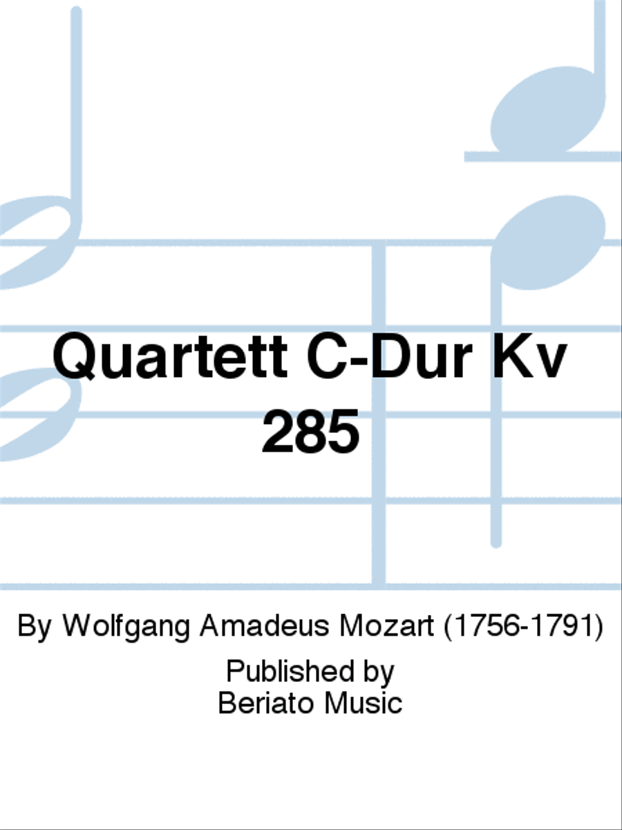 Quartett C-Dur Kv 285 Oboe scores gallery preview page 1