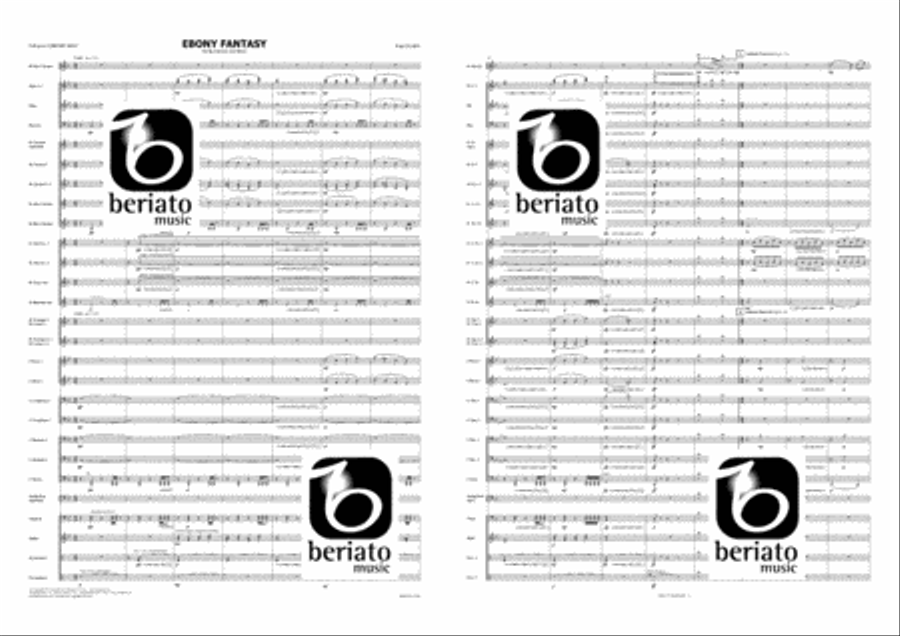 Ebony Fantasy Concert Band scores gallery preview page 2