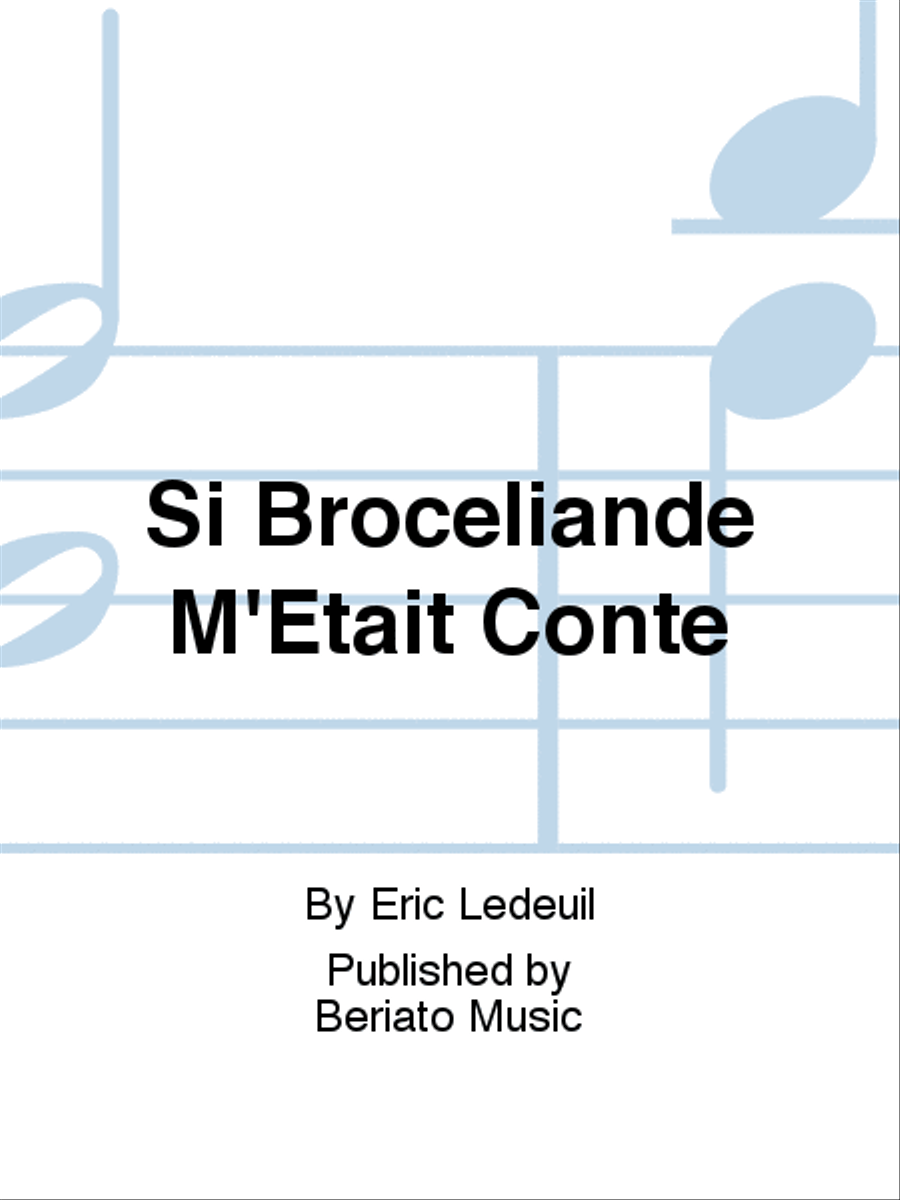 Si Brocéliande M'Etait Conté Flute scores gallery preview page 1