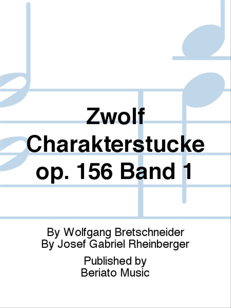 Zwölf Charakterstücke op. 156 Band 1 Organ scores gallery preview page 1