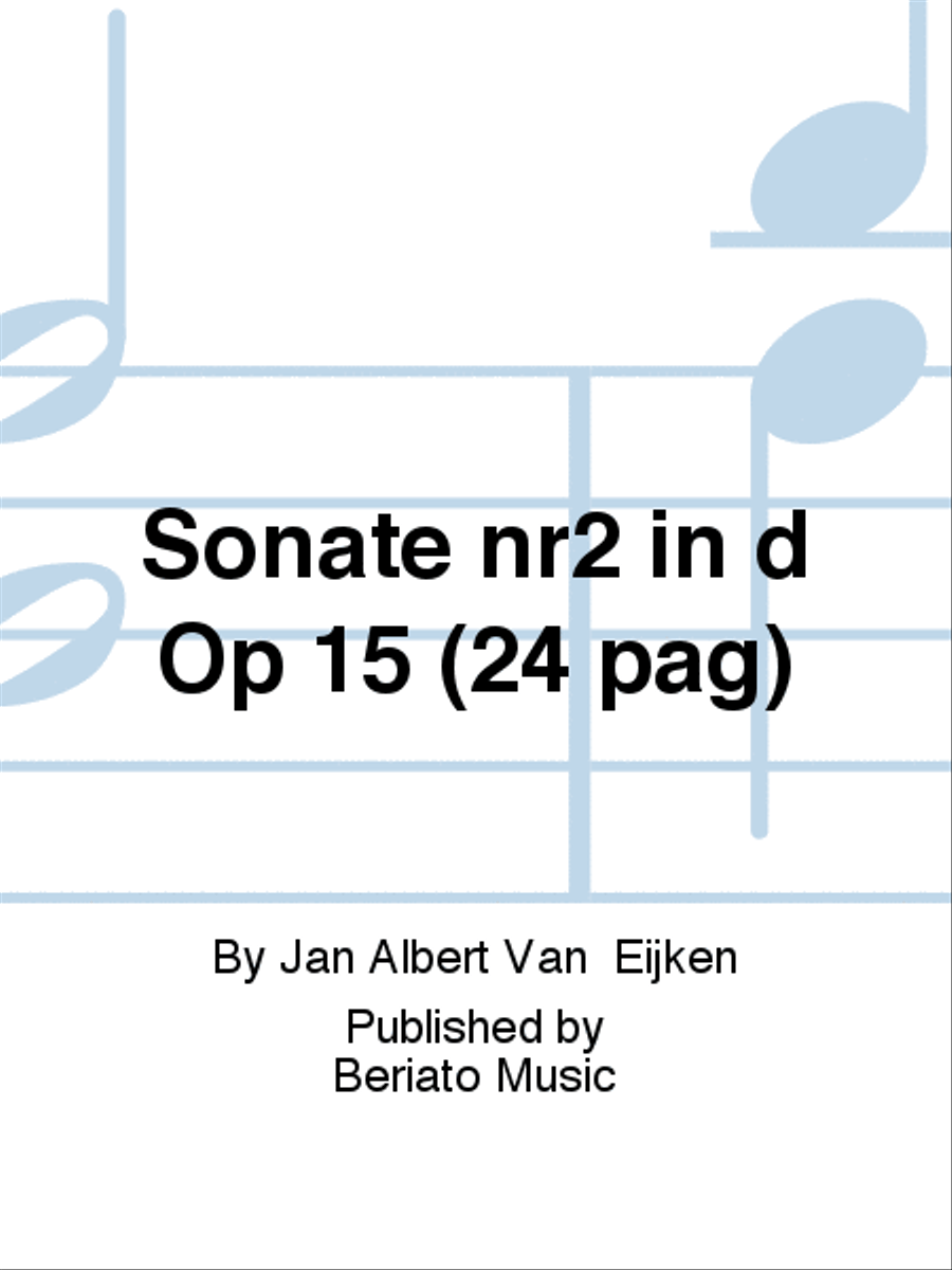 Sonate nr2 in d Op 15 (24 pag) Organ scores gallery preview page 1