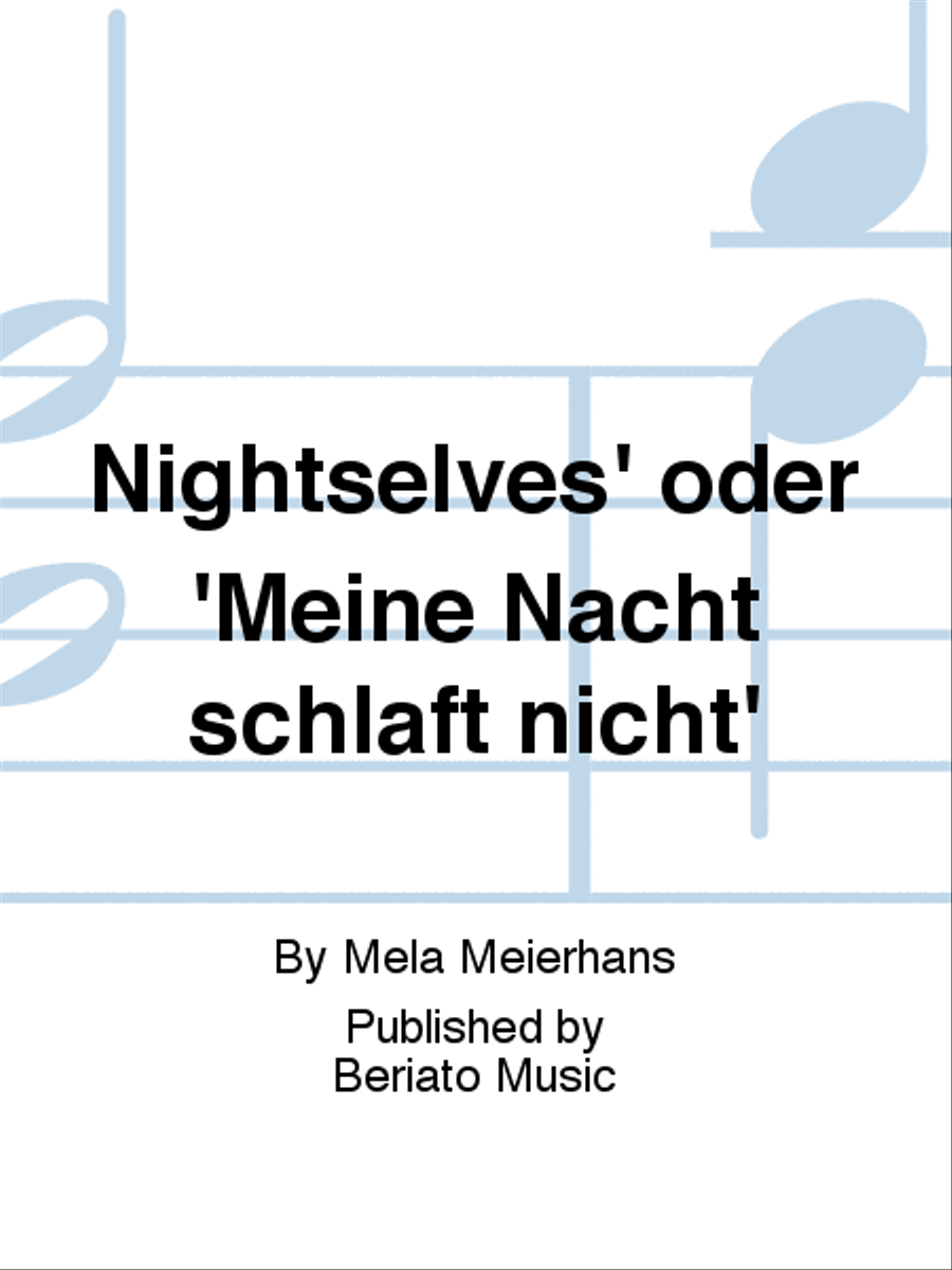 Nightselves' oder 'Meine Nacht schläft nicht' Orchestra scores gallery preview page 1