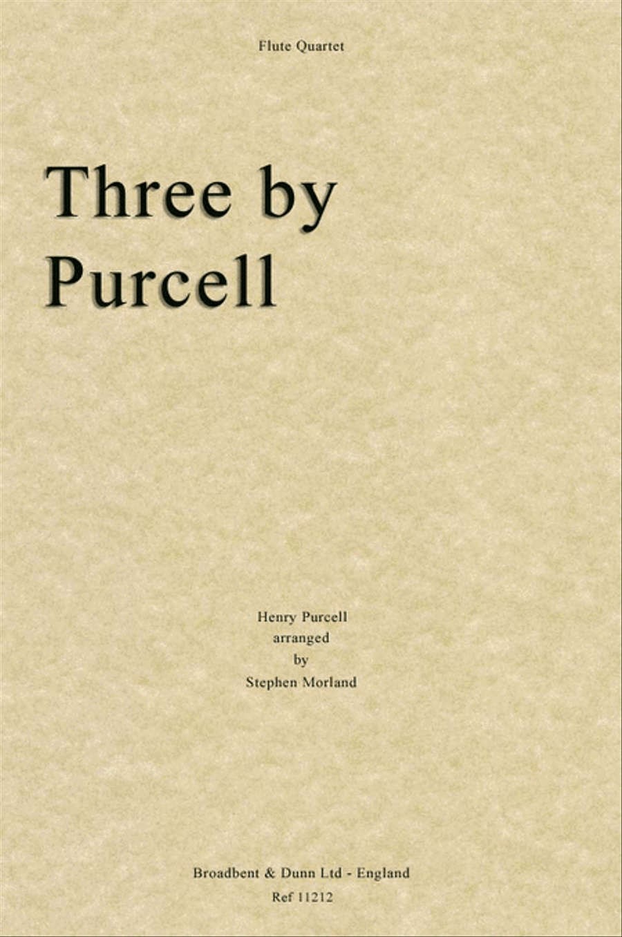 Three by Purcell Flute Quartet scores gallery preview page 1
